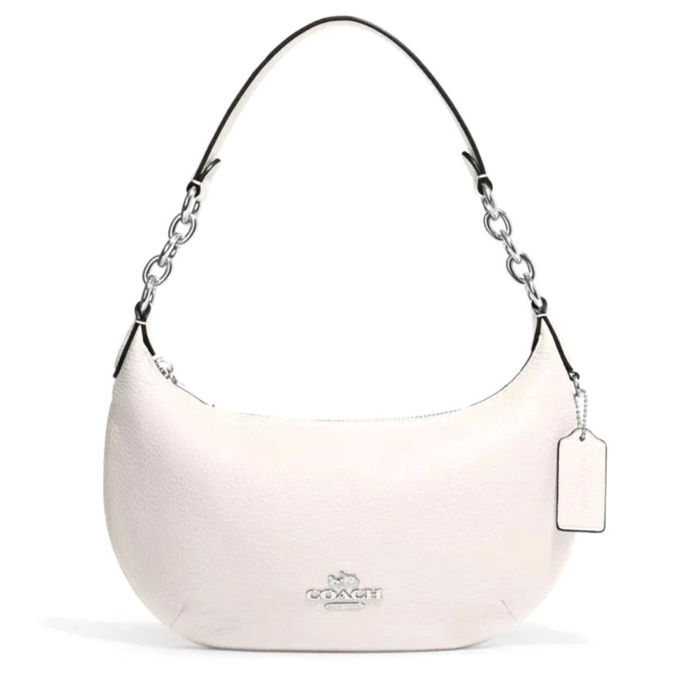 Coach Payton Hobo in Silver/Chalk